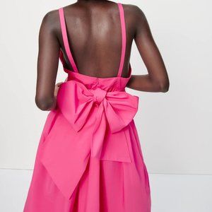 Zara tied poplin dress - NWT